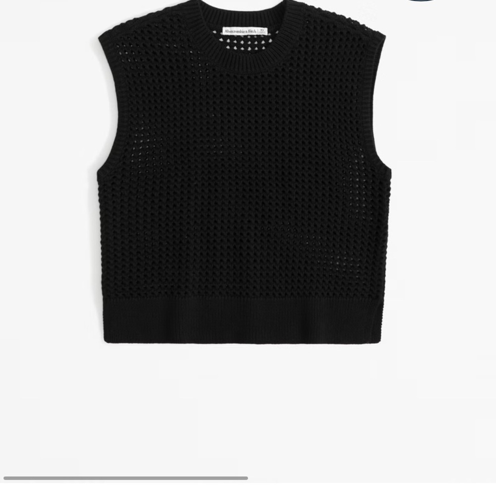 Cotton pullover crochet style sweater